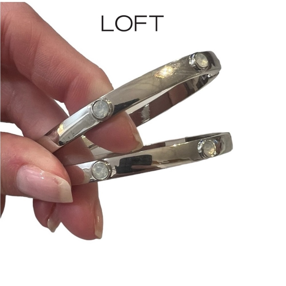 NWT Loft Silver Bracelets Set of 2